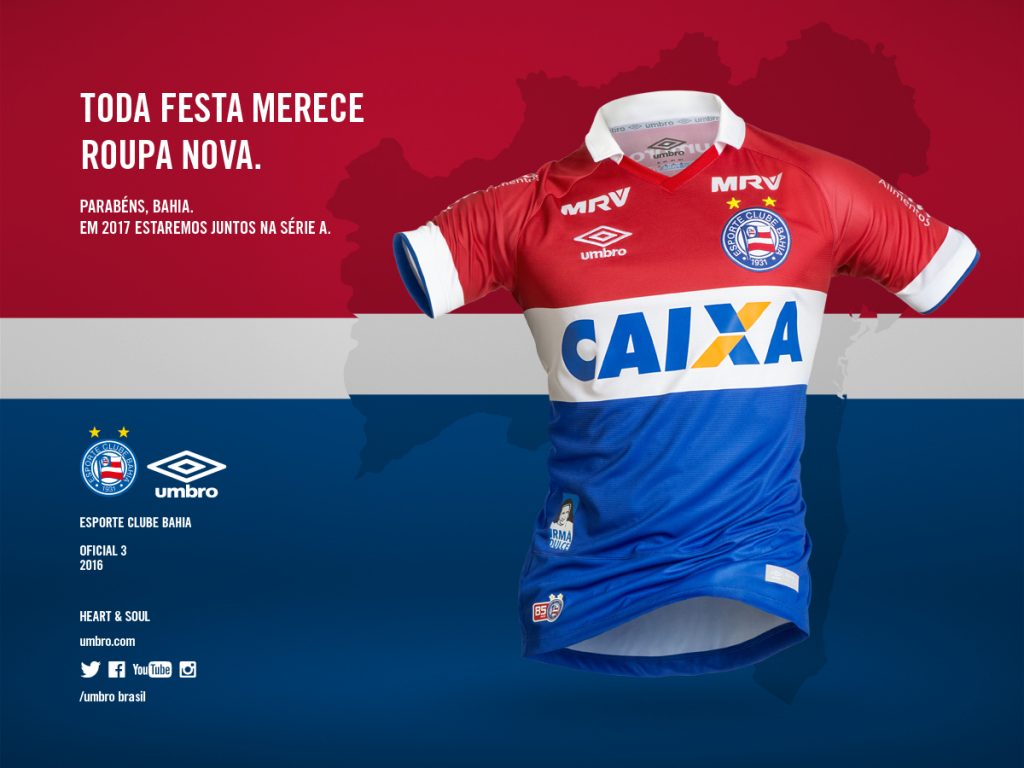 Camisa Nova Esporte Clube Bahia